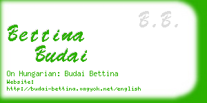 bettina budai business card